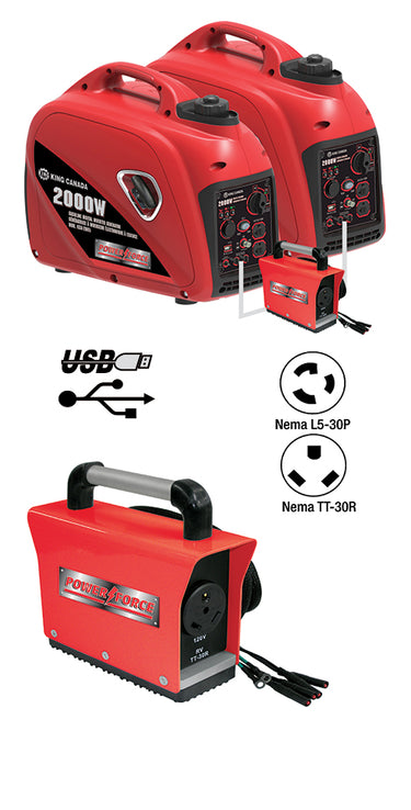 Power Force KCG-2001i Generator, Gasoline, Digital Inverter, 2000W